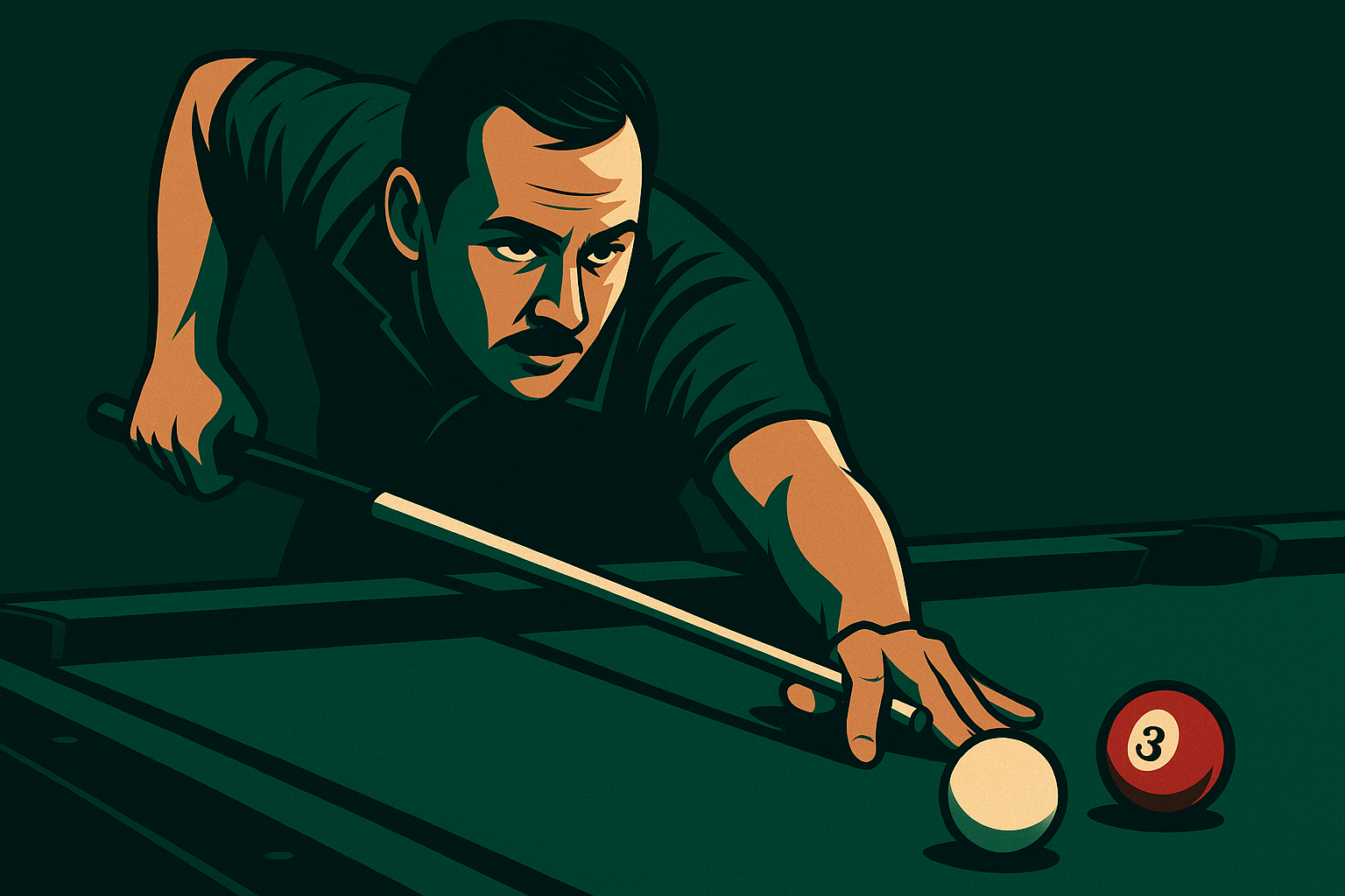 Male pool players