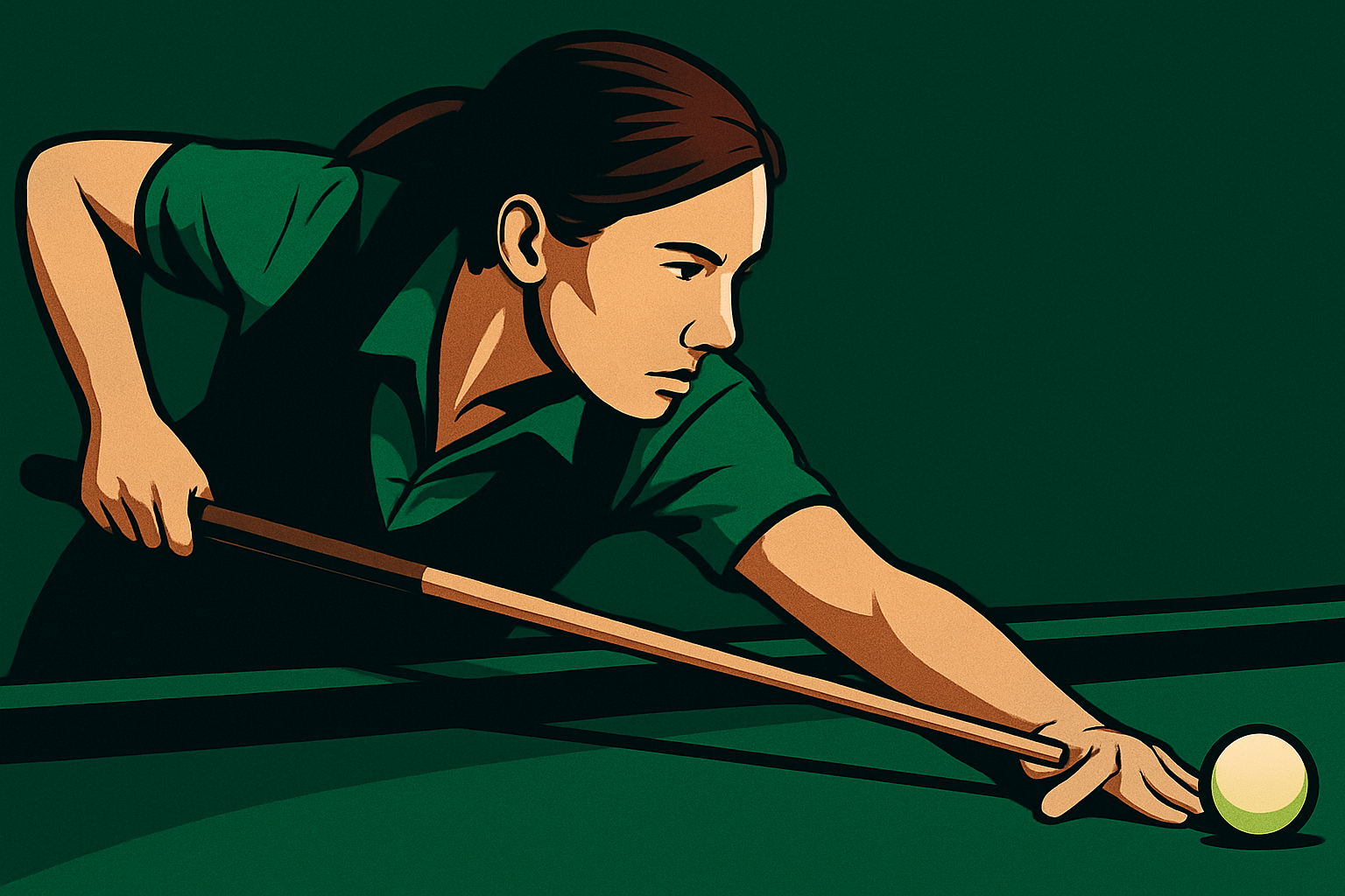 Female pool players